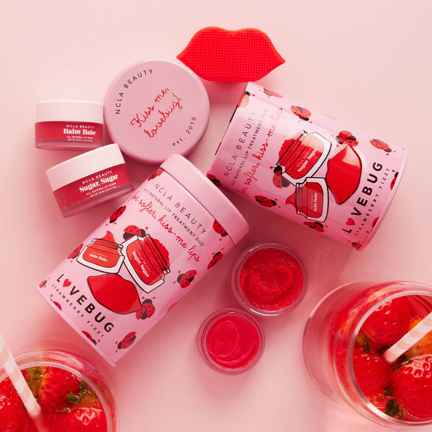NCLA Lovebug Lip Care Set + Lip Scrubber - Image 2