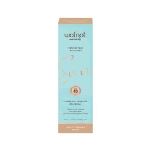 Wotnot Naturals Natural Face Sunscreen SPF 40 + Mineral MakeUp BB Cream Beige 60g - Image 3
