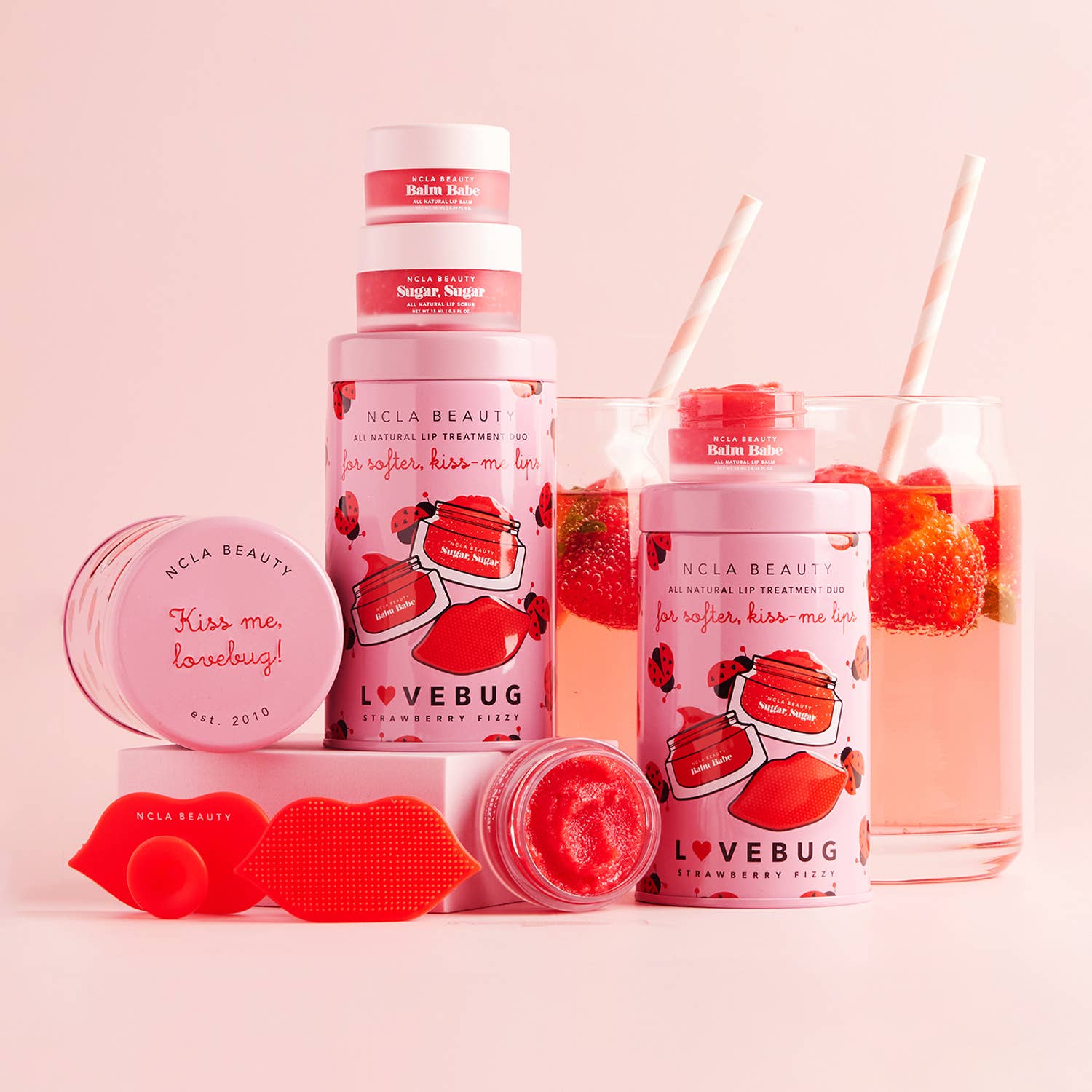 NCLA Lovebug Lip Care Set + Lip Scrubber - Image 3